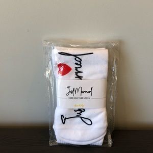 “Just Married” Knee High Socks